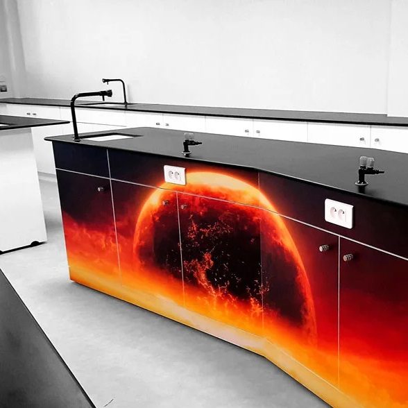 Printed lava texture